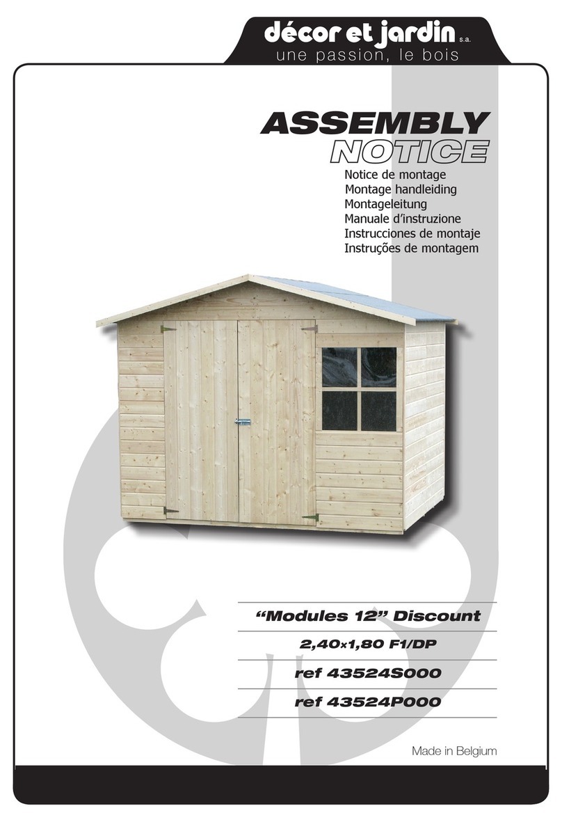 Décor et Jardin Modules 12 43524S000 Assembly Notice Décor et Jardin Modules 12 43524S000 Assembly Notice