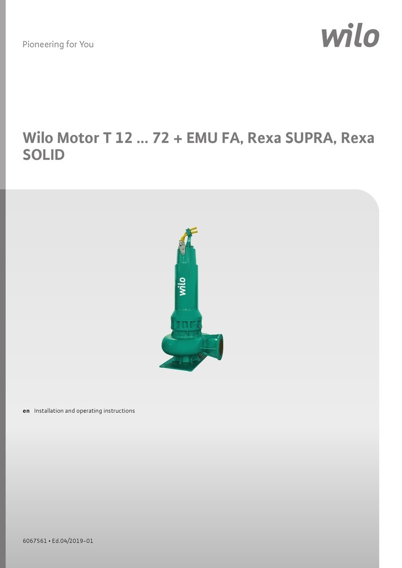 Wilo T 17 E3 Series Installation and operating instructions