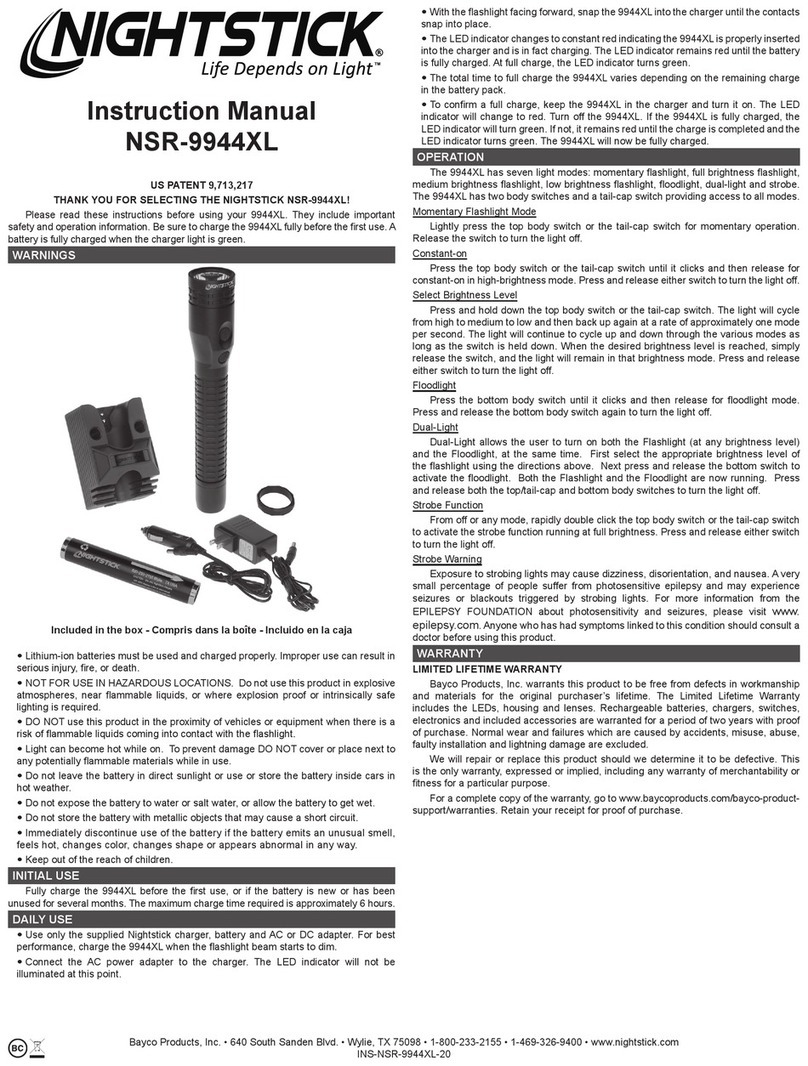 Night Stick NSR-9944XL User manual