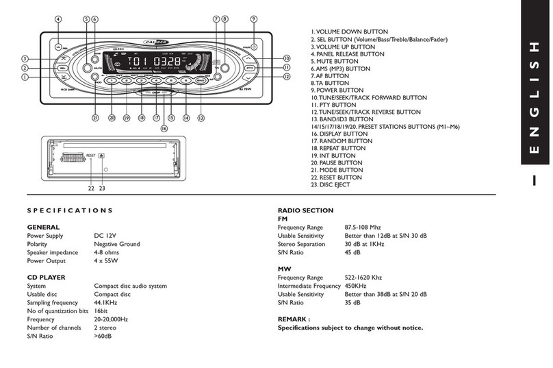Caliber MCD 230M User manual