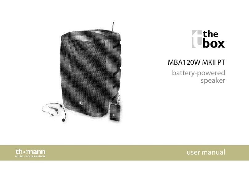 thomann THE BOX MBA120W MKII User manual
