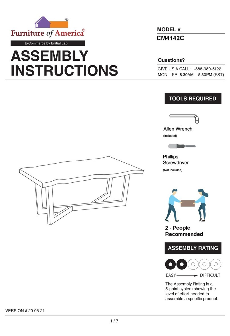 Furniture of America CM4142C Assembly instructions Furniture of America CM4142C Assembly instructions