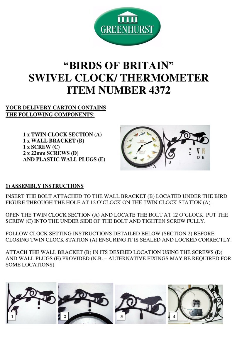 GREENHURST 4372 quick start guide