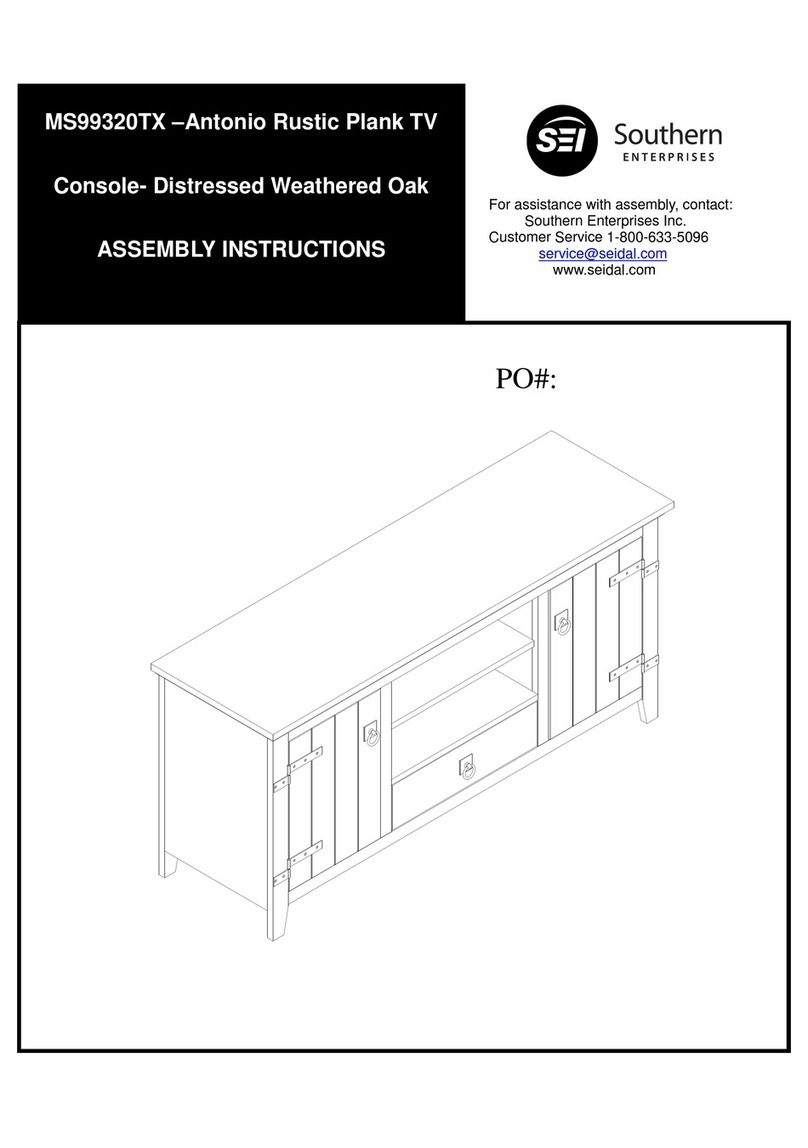Southern Enterprises Antonio MS99320TX Assembly instructions