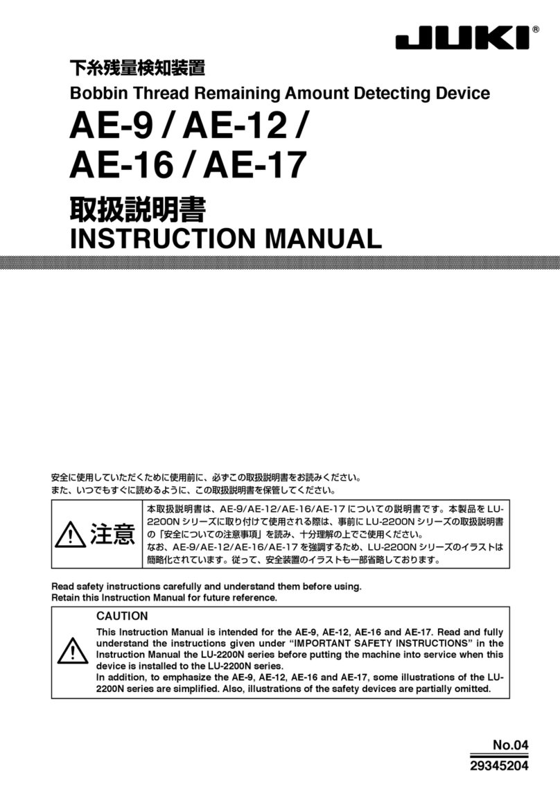 JUKI AE-9 User manual