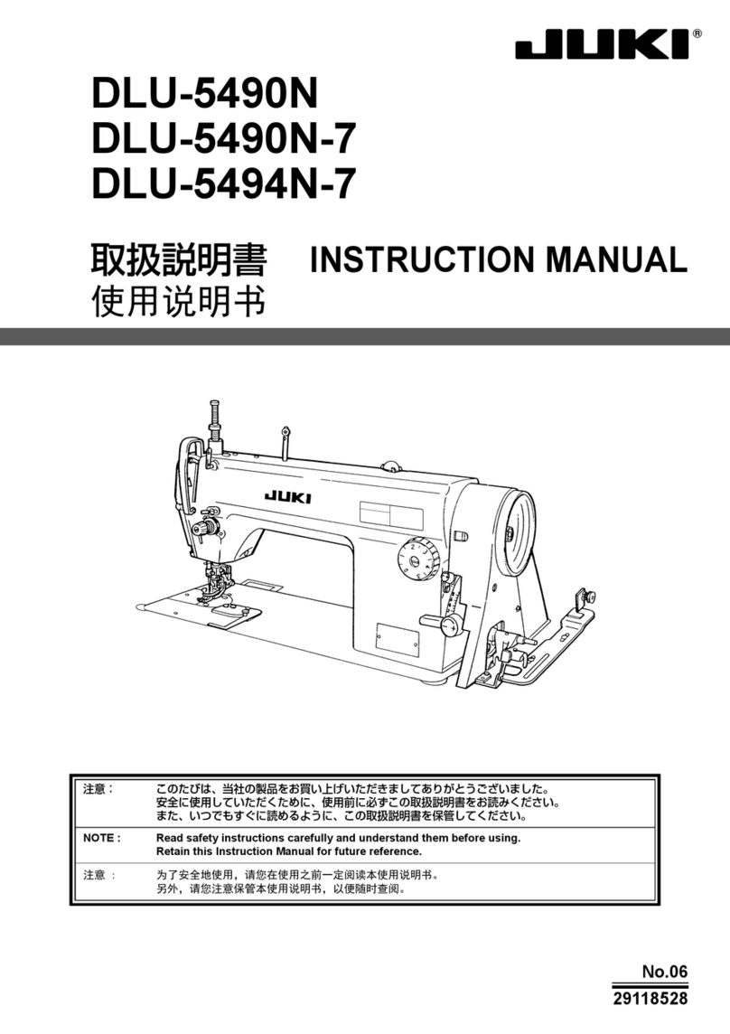 JUKI DLU-5490N User manual