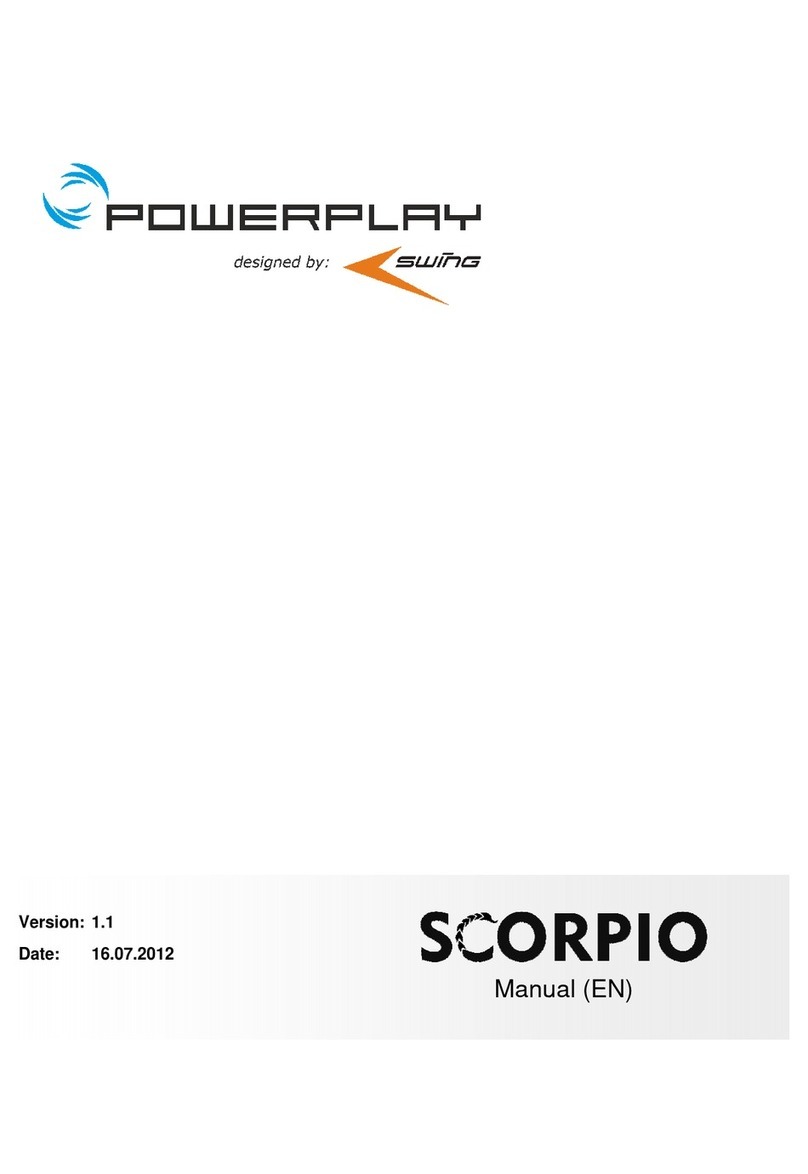 Swing Powerplay Scorpio User manual
