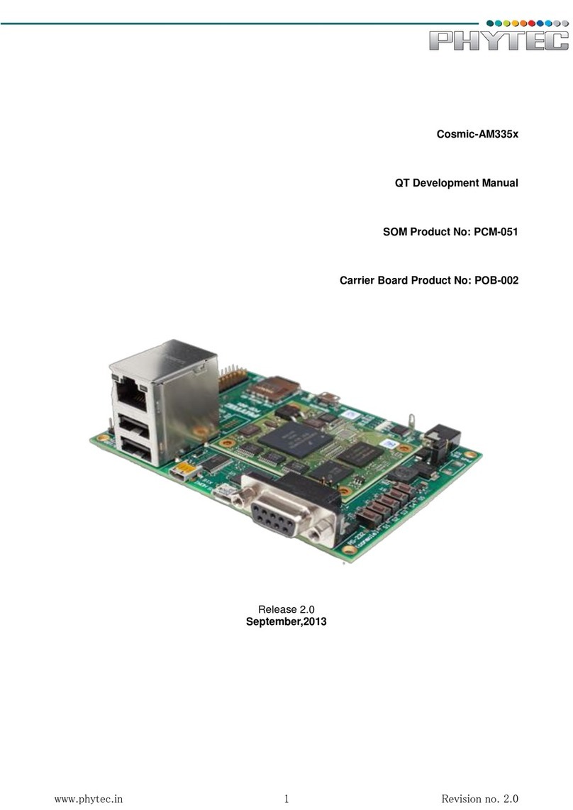 Phytec Cosmic-AM335 Series User manual