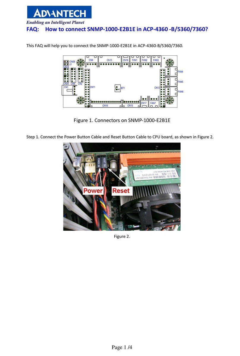 Advantech SNMP-1000-E2B1E Safety guide