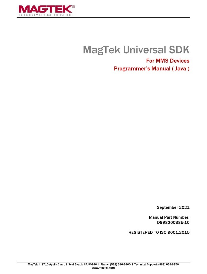 Magtek Universal SDK Operating and maintenance manual