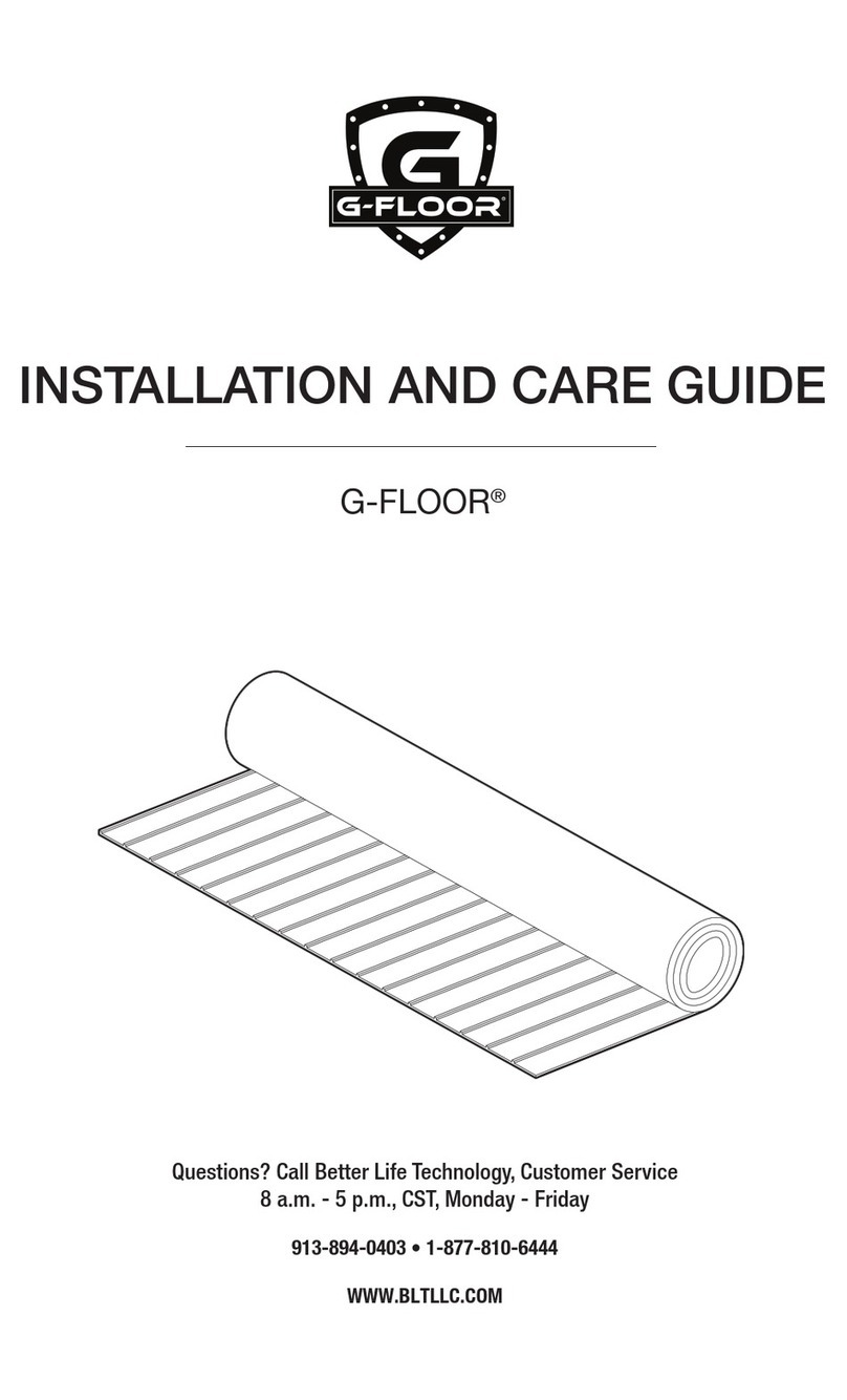 BLT G-FLOOR Installation and care guide