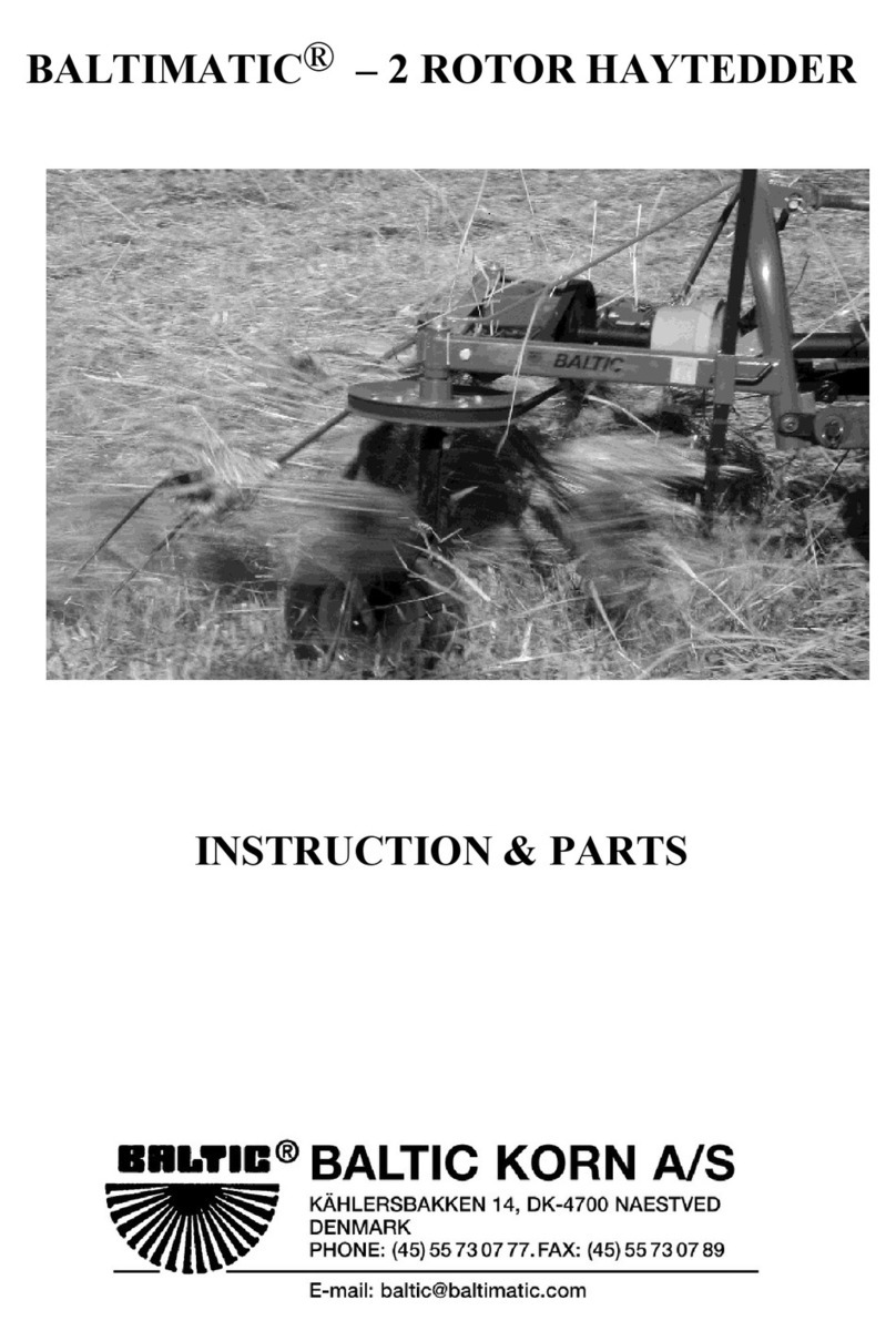 Baltic BALTIMATIC HAY TEDDER owner's manual