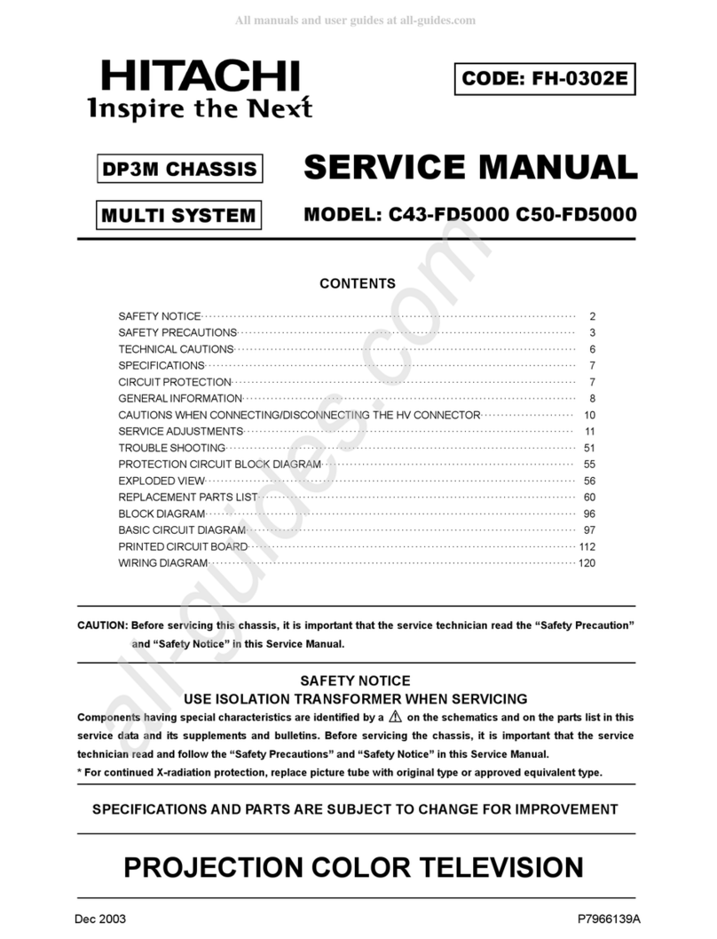 Hitachi C43-FD5000 User manual