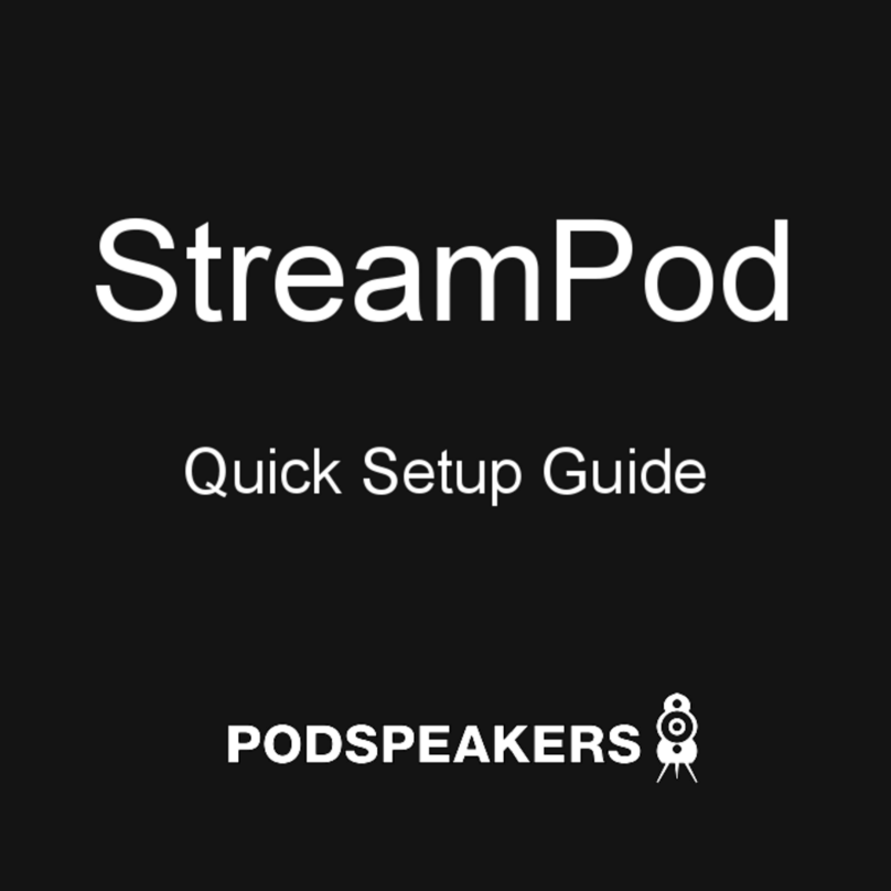 PodSpeakers StreamPod Quick setup guide PodSpeakers StreamPod Quick setup guide
