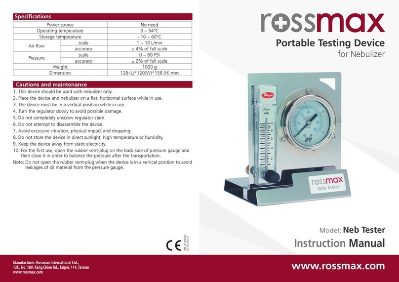 Rossmax Neb Tester instruction manual