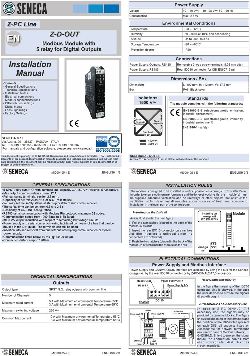 Seneca Z-D-OUT installation manual