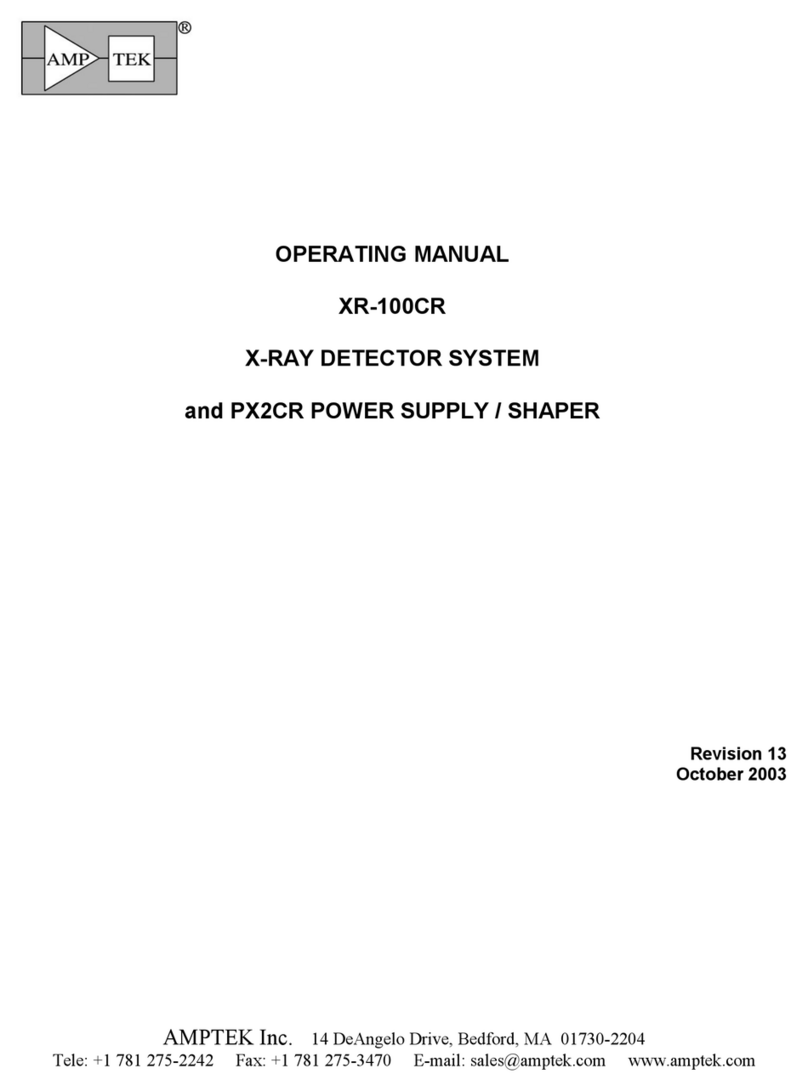 Amptek XR-100CR User manual