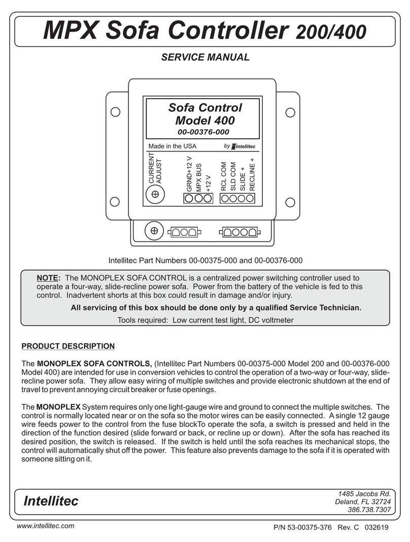 Intellitec MPX Sofa 200 Service manual