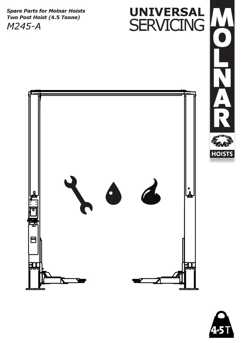 Molnar Hoist UNIVERSAL M245-A manual