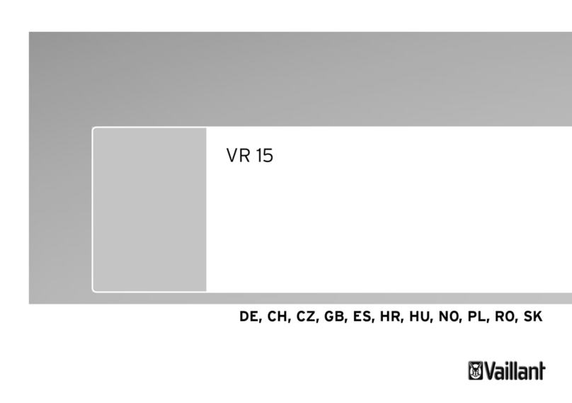 Vaillant VR 15 installation instructions
