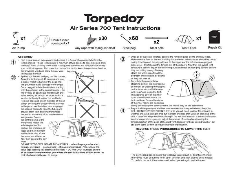 Torpedo7 Air 7000 Series instructions