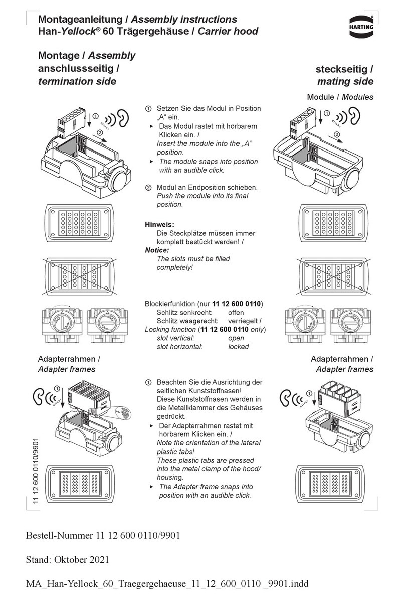 HARTING Han-Yellock 60 Assembly instructions