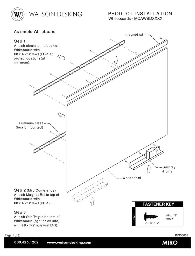 Watson Desking MCAWBD Series Product Installation