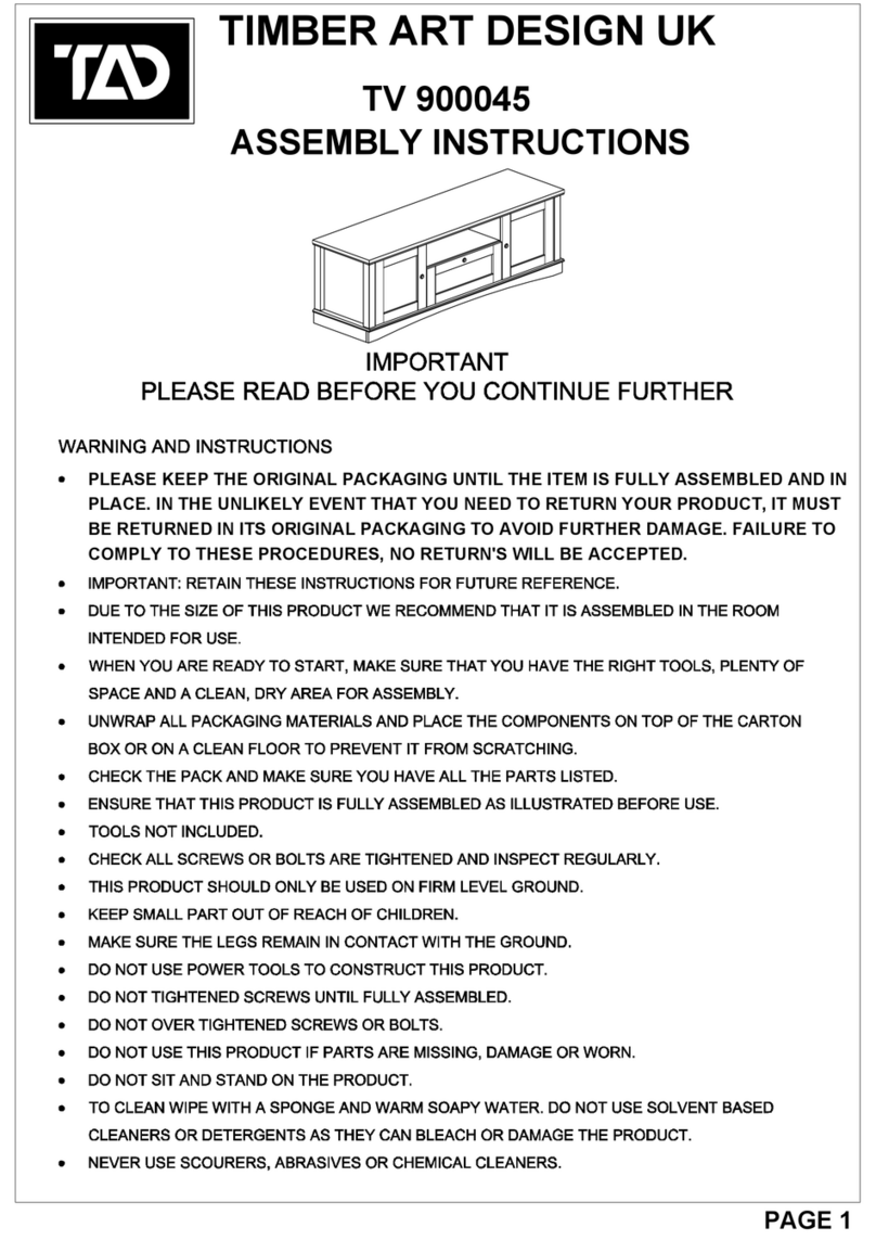 TAD TV 900045 Assembly instructions