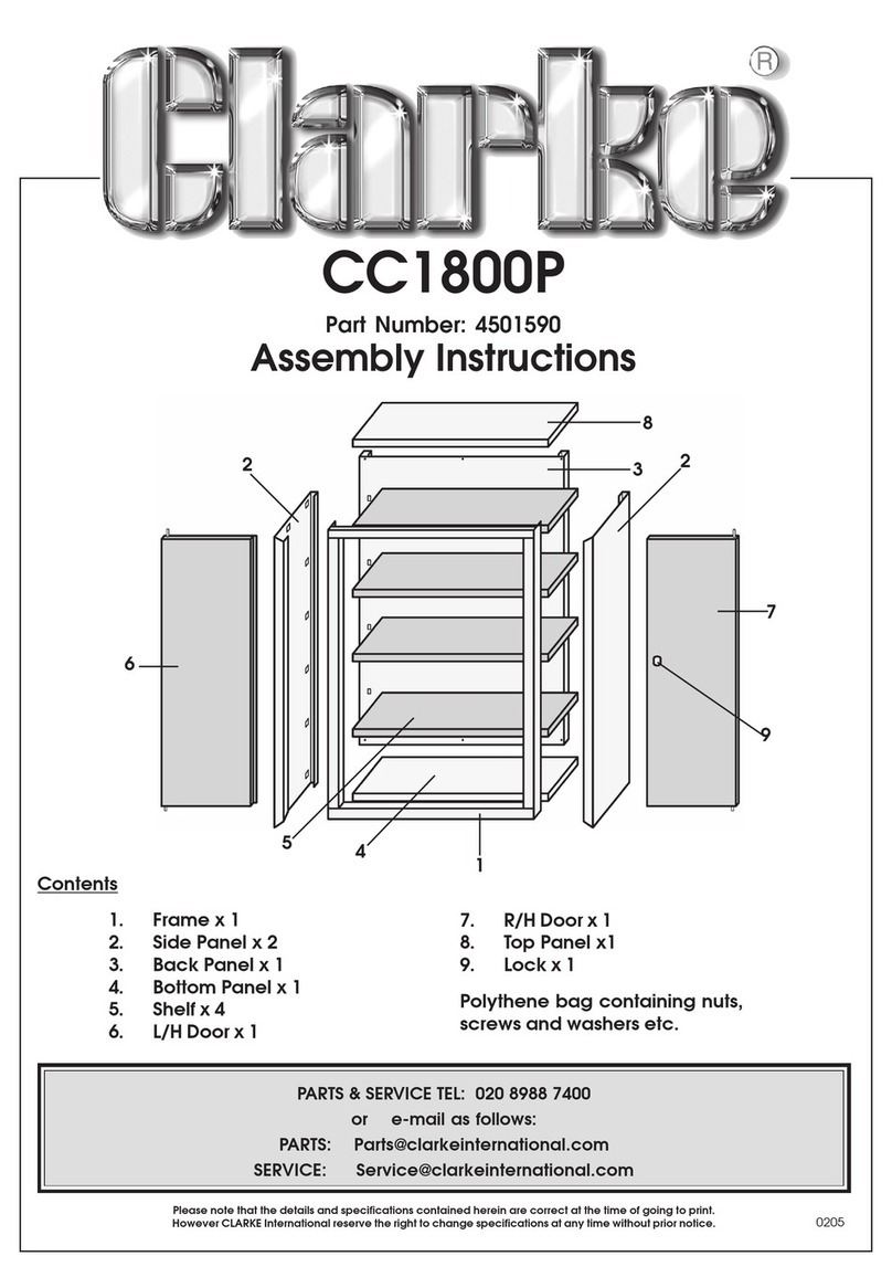 Clarke CC1800P User manual