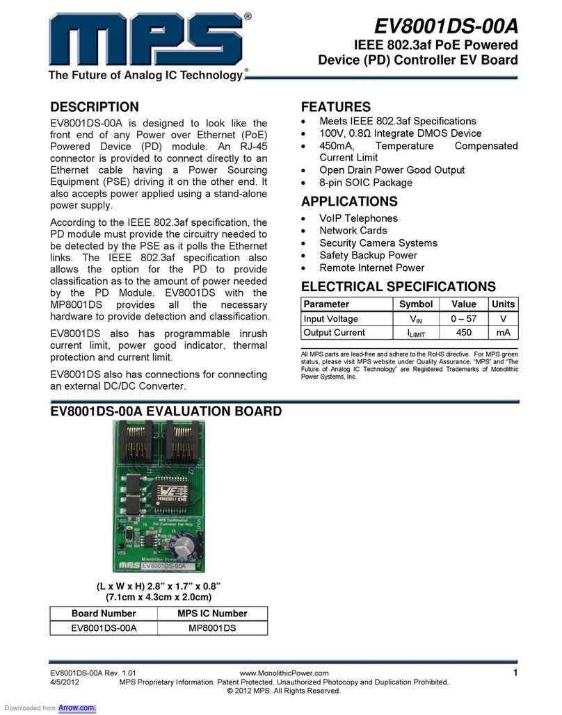 MPS EV8001DS-00A User manual