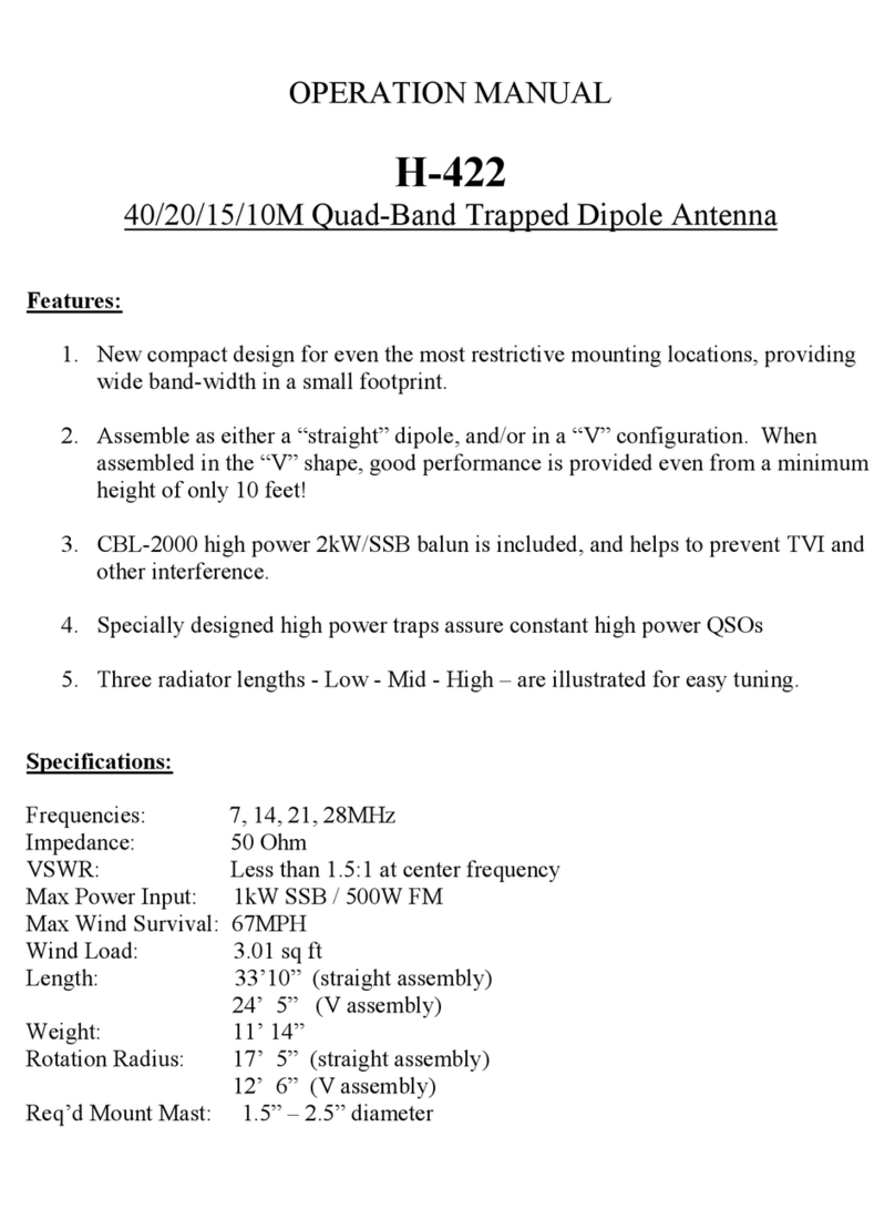 Comet H-422 Operation manual