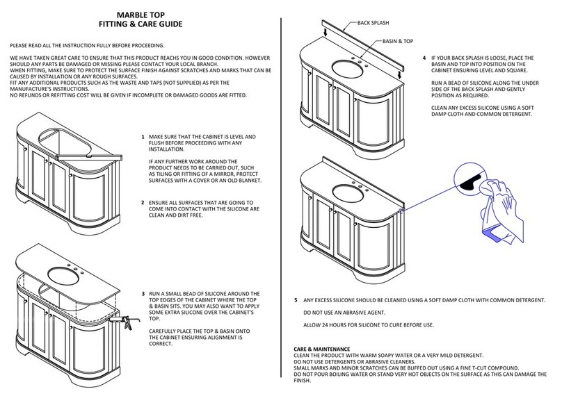 Plumbworld MARBLE TOP 83-0000 Fittings guide