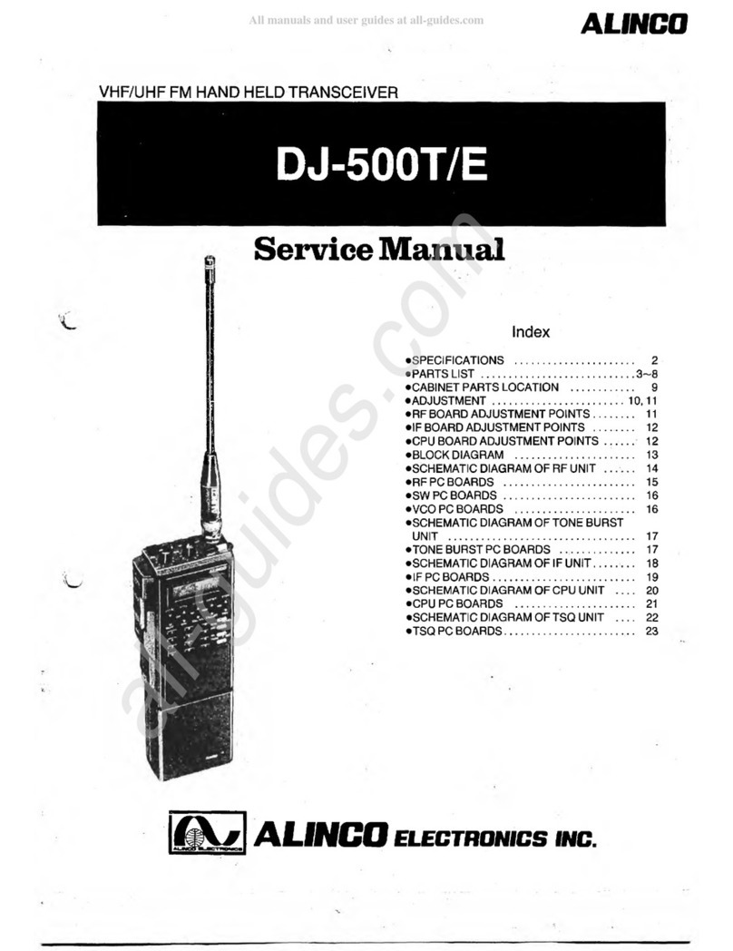 Alinco DJ-500T User manual