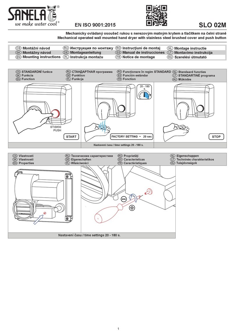 Sanela SLO 02M Mounting instructions Sanela SLO 02M Mounting instructions