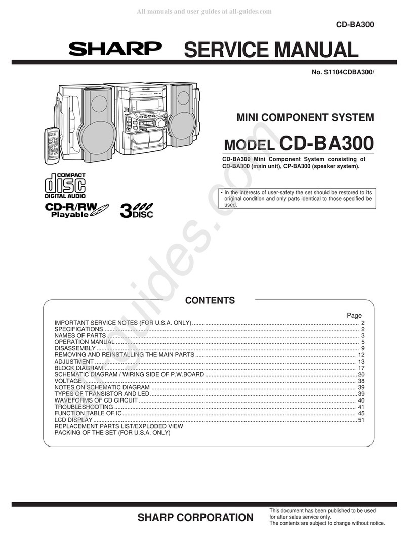 Sharp CD-BA300 User manual