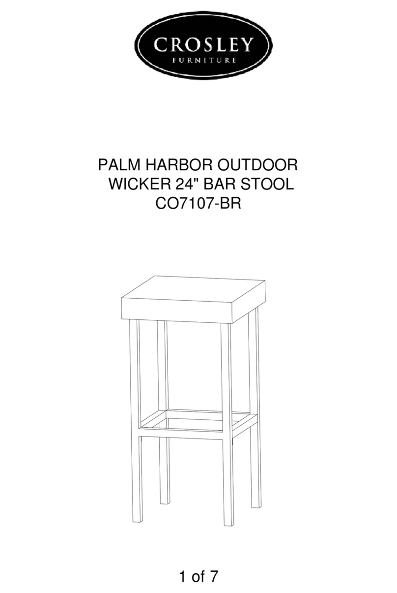 Crosley Furniture PALM HARBOR CO7107-BR manual