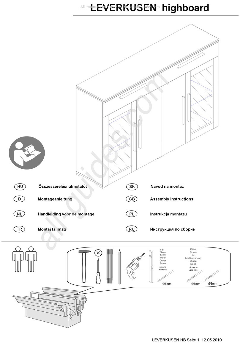 NABBI LEVERKUSEN highboard User manual NABBI LEVERKUSEN highboard User manual