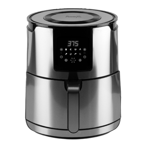 PowerXL AIR FRYER ELITE GLA-502S User manual