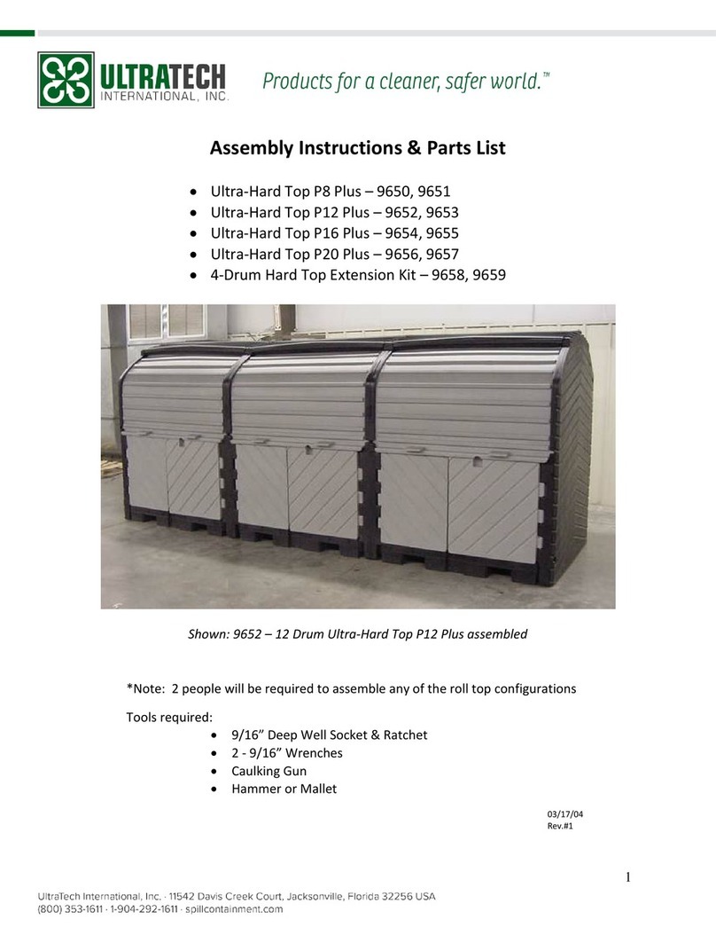Ultratech Ultra-Hard Top P8 Plus Assembly Instructions & Parts List