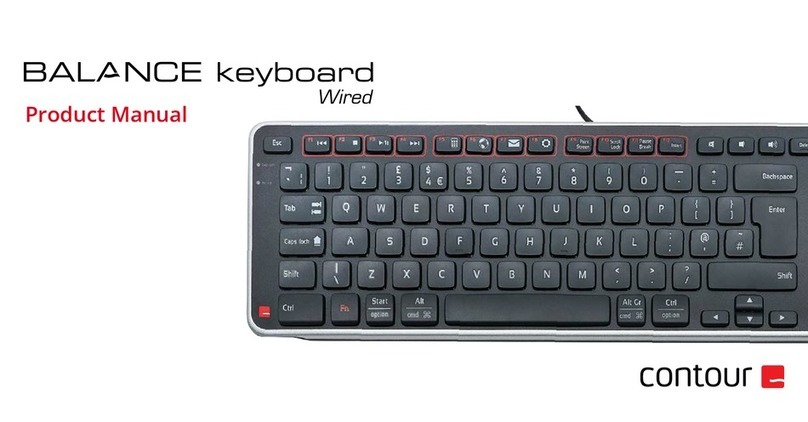 Contour BALANCE keyboard Wired User manual