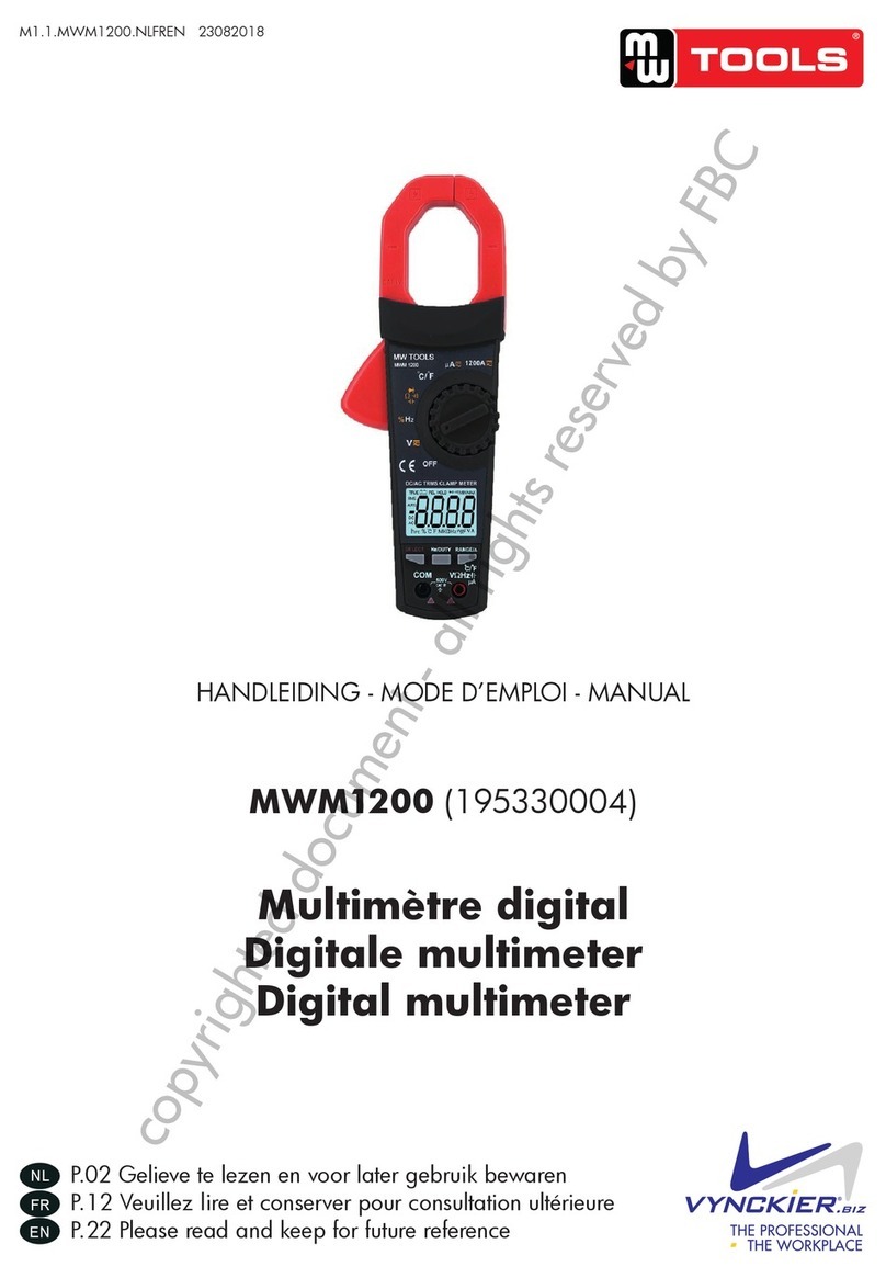 MW TOOLS MWM1200 User manual