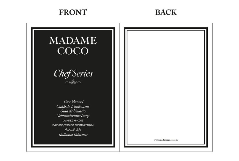 MADAME COCO Chef Series user manual