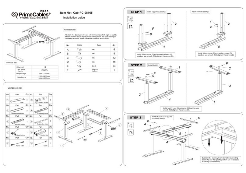 Ergo PrimeCables Cab-PC-08164 installation guide