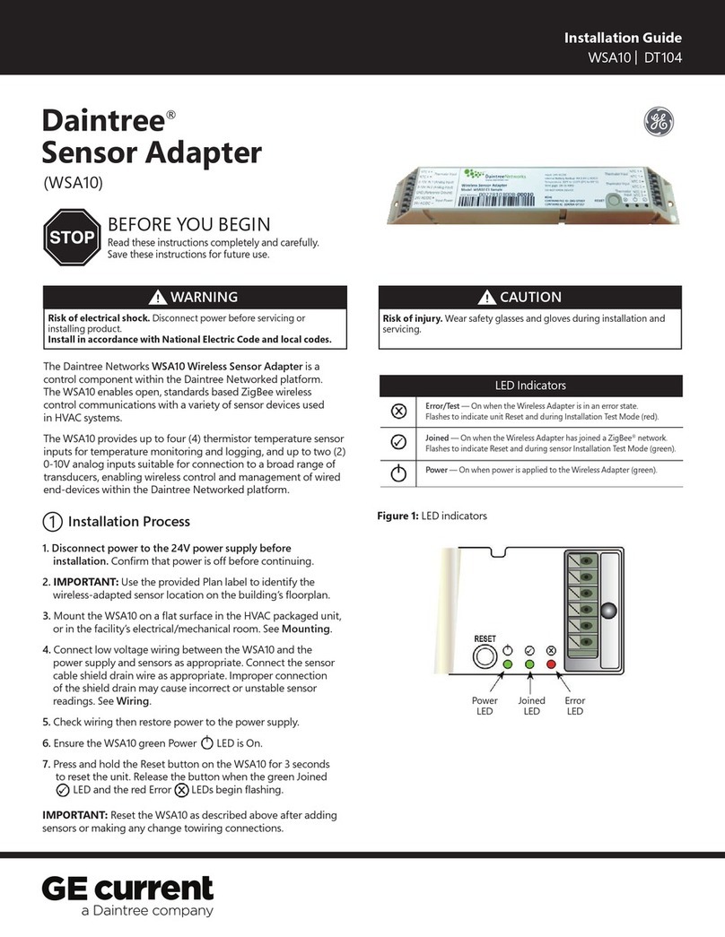 Daintree GE Current WSA10 User manual