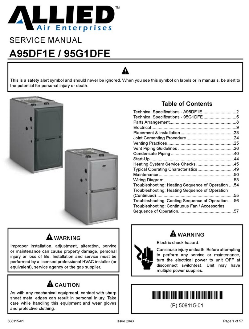 Allied A95DF1E Service manual
