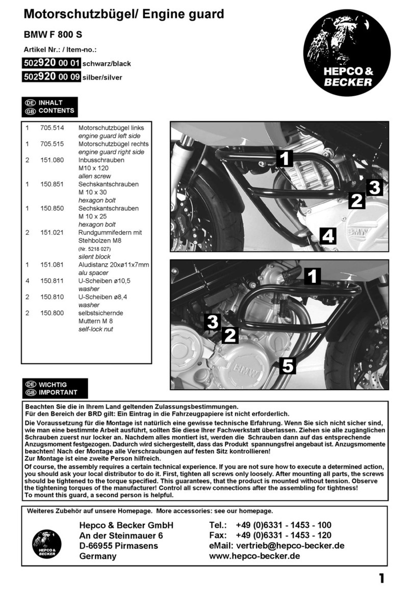 hepco & becker 502920 00 01 User manual