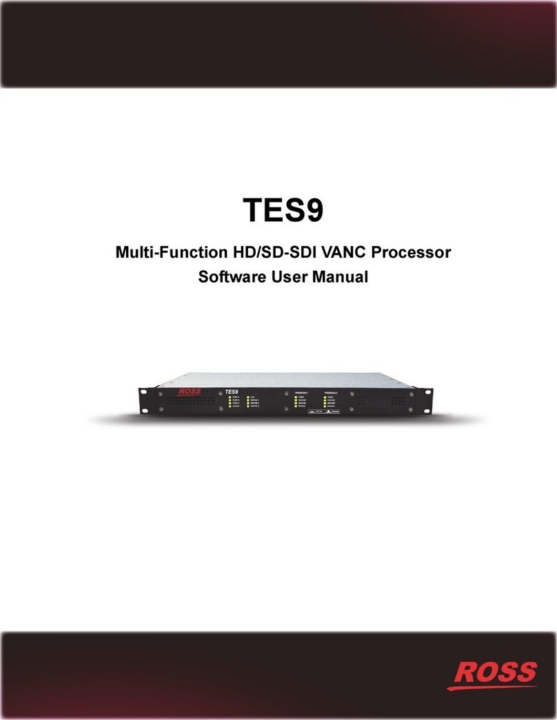 Ross TES9 User manual