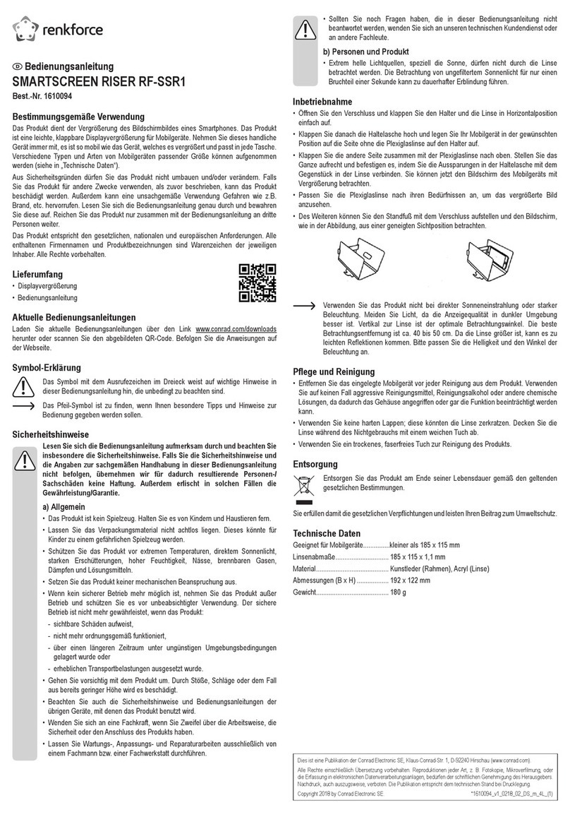 Renkforce RF-SSR1 operating instructions