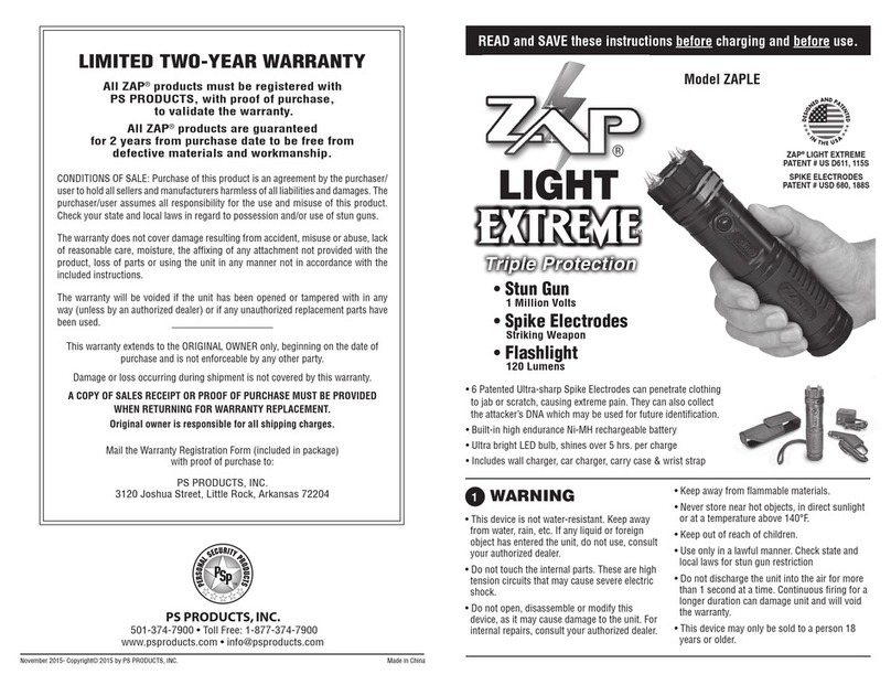 PSP ZAP Light Extreme User manual