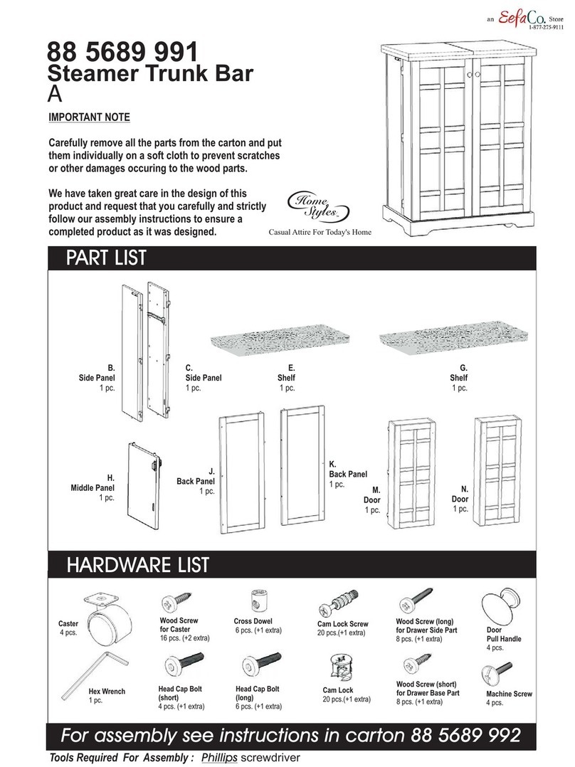 Home Styles 88 5689 991 quick start guide